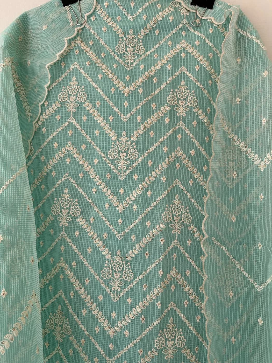 Aqua Chikankari Suit — view 3 of 3