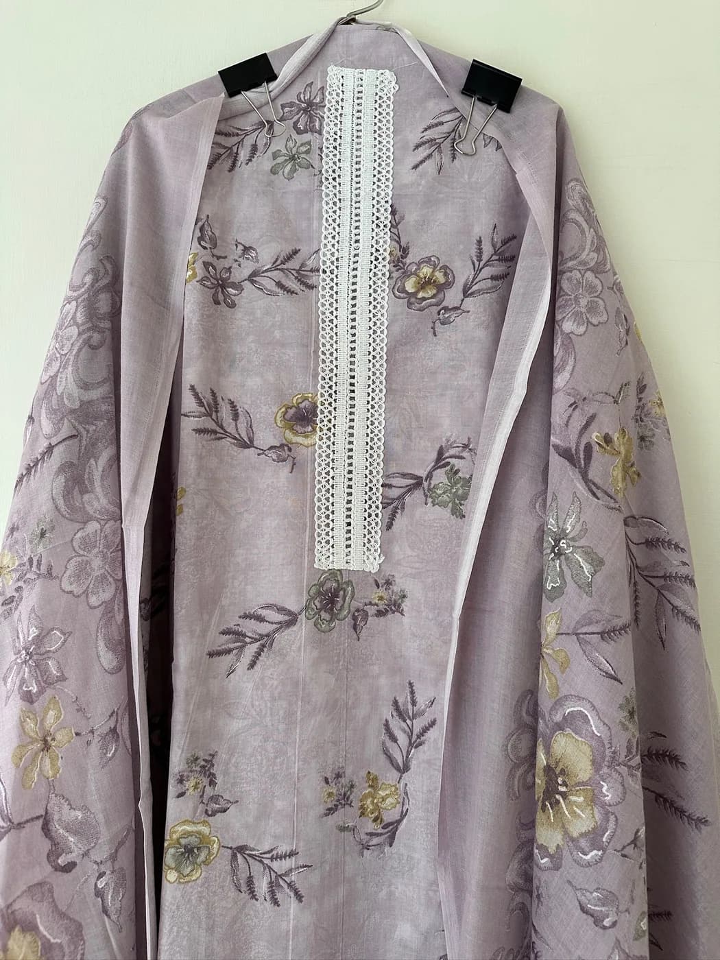 Lavender Vine Embroidered Suit — view 3 of 3