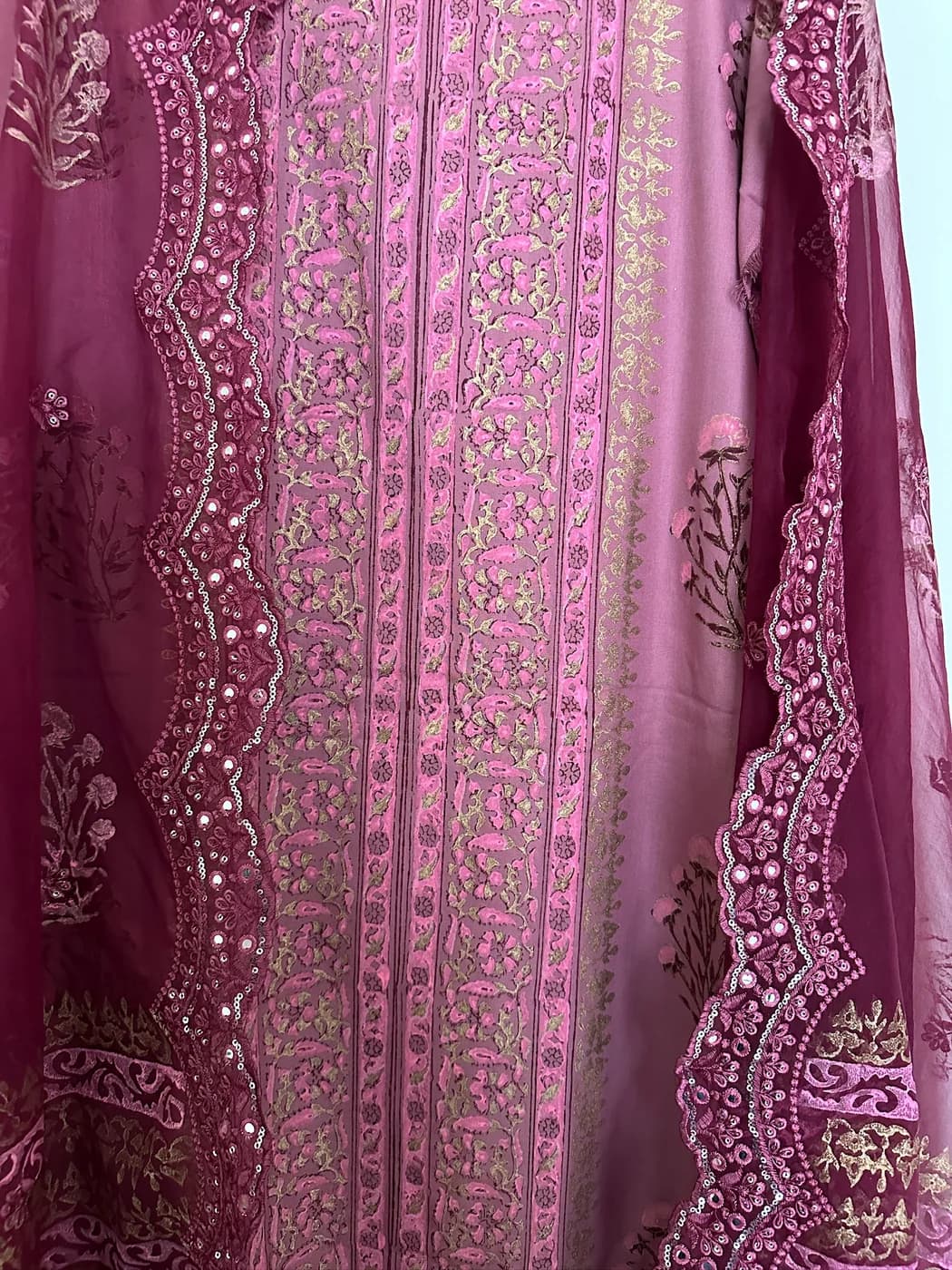 Magenta Silver Embroidered Suit — view 3 of 3
