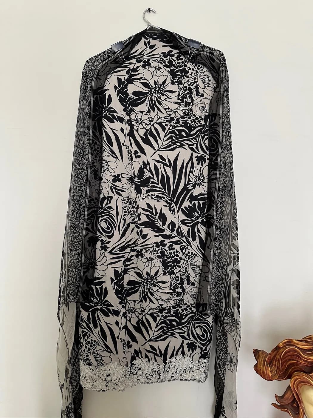 Monochrome Bloom Print Suit — view 2 of 3
