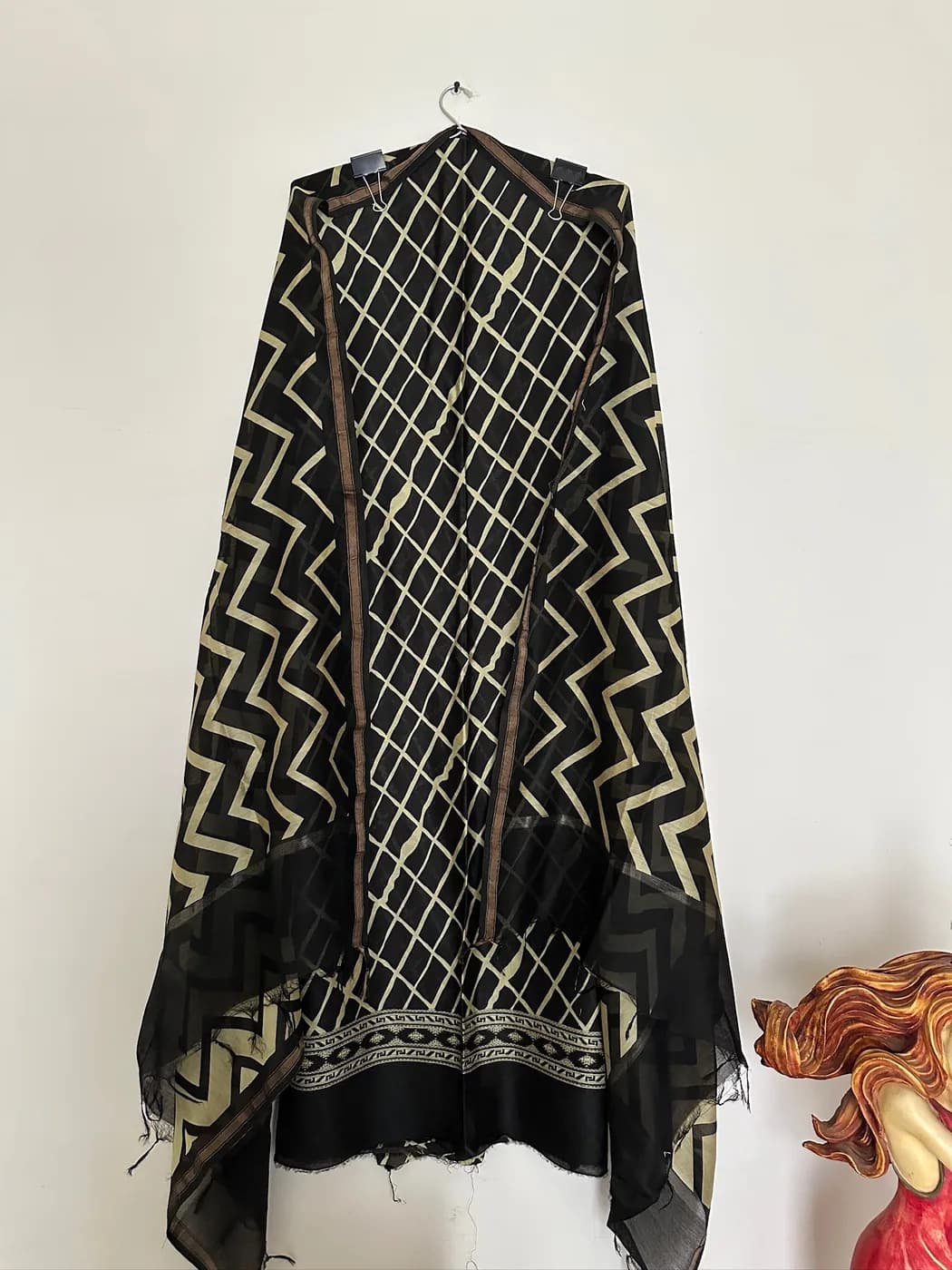 Noir Chevron Print Suit — view 2 of 3