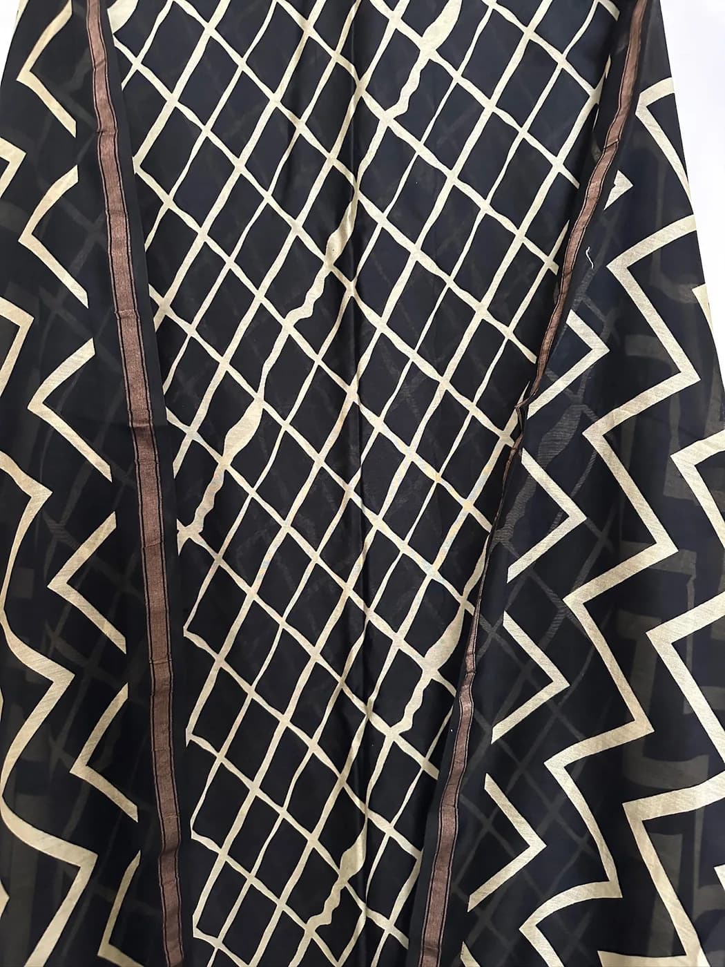 Noir Chevron Print Suit — view 3 of 3