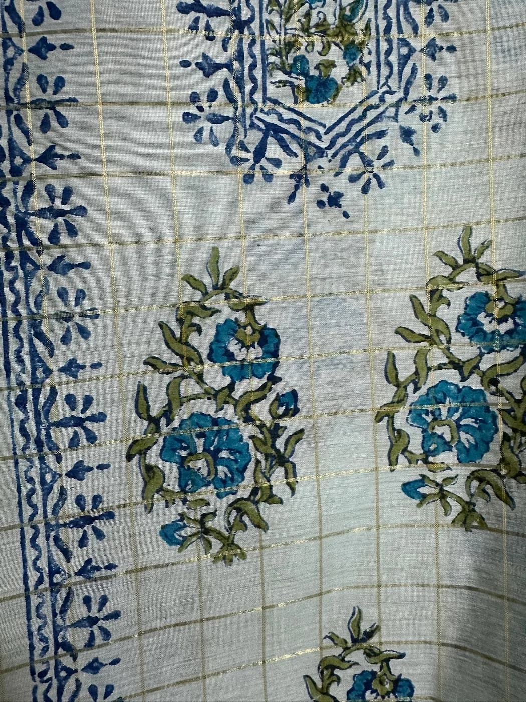 Powder Blue Block Print Suit — view 3 of 6