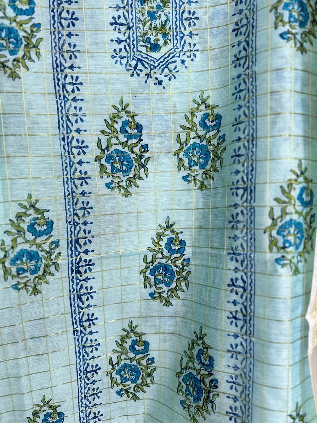 Powder Blue Block Print Suit — view 5 of 6