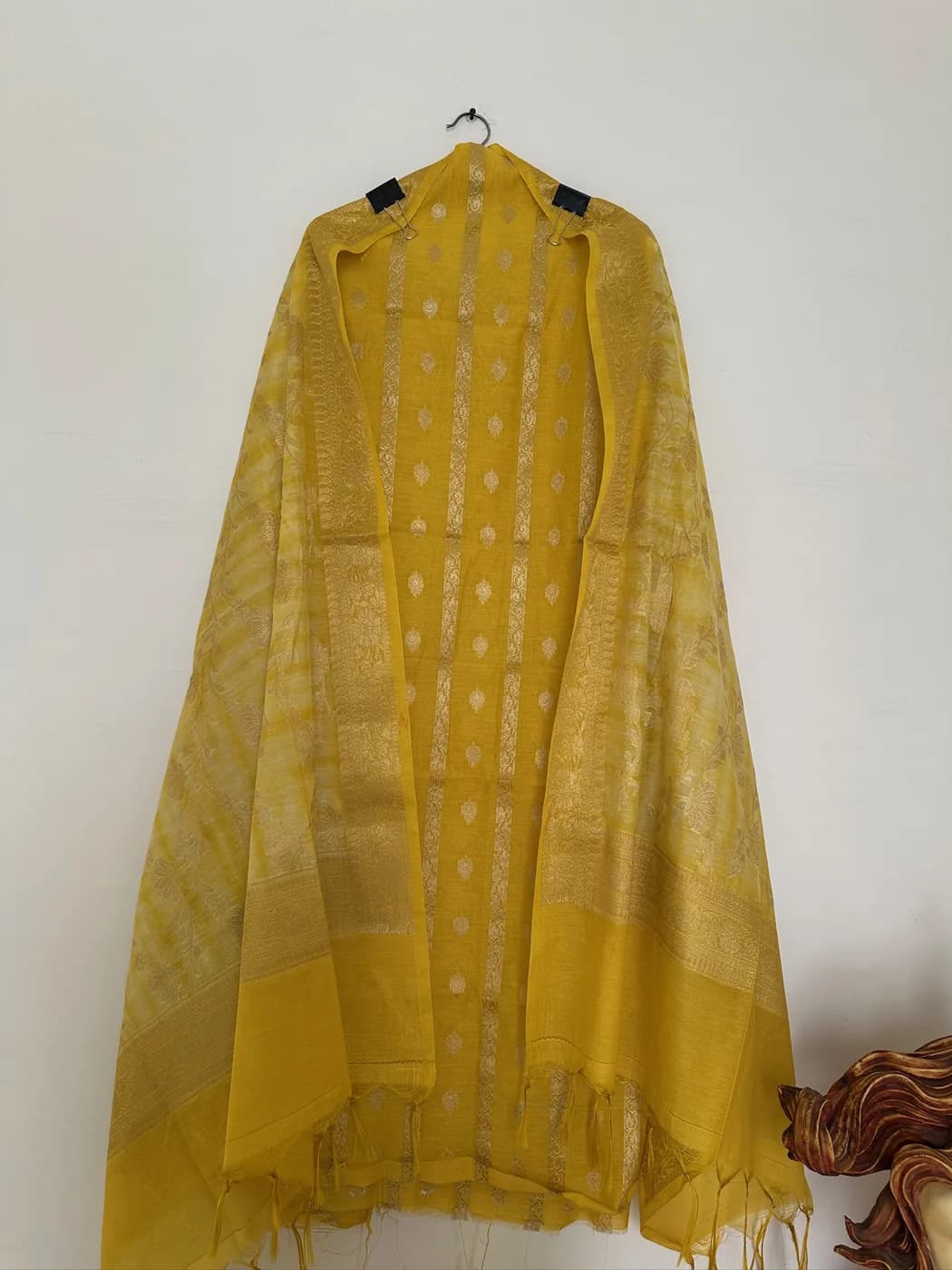 Saffron Banarsi Suit — view 2 of 3