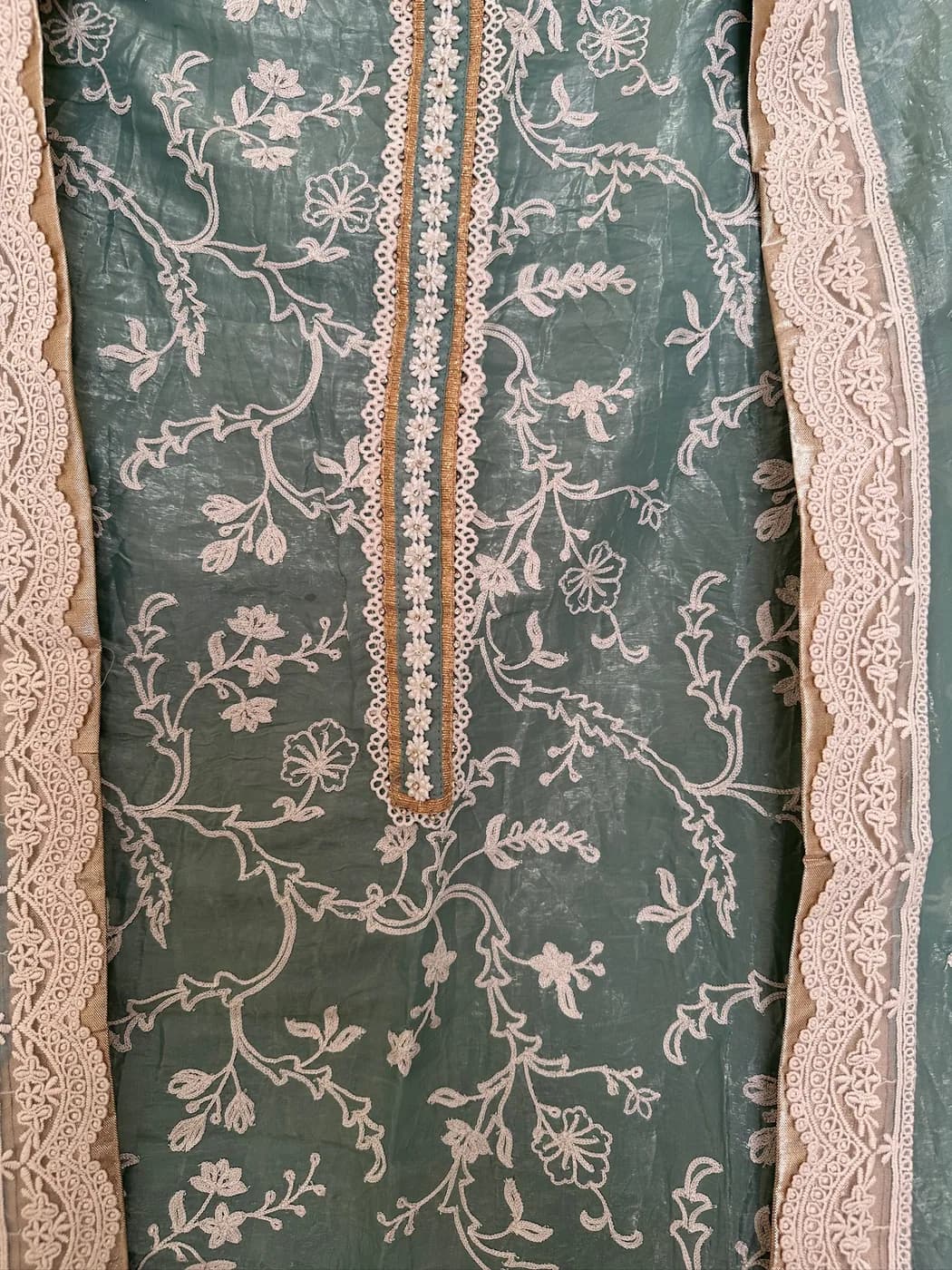Sage Peach Lace Suit — view 3 of 3