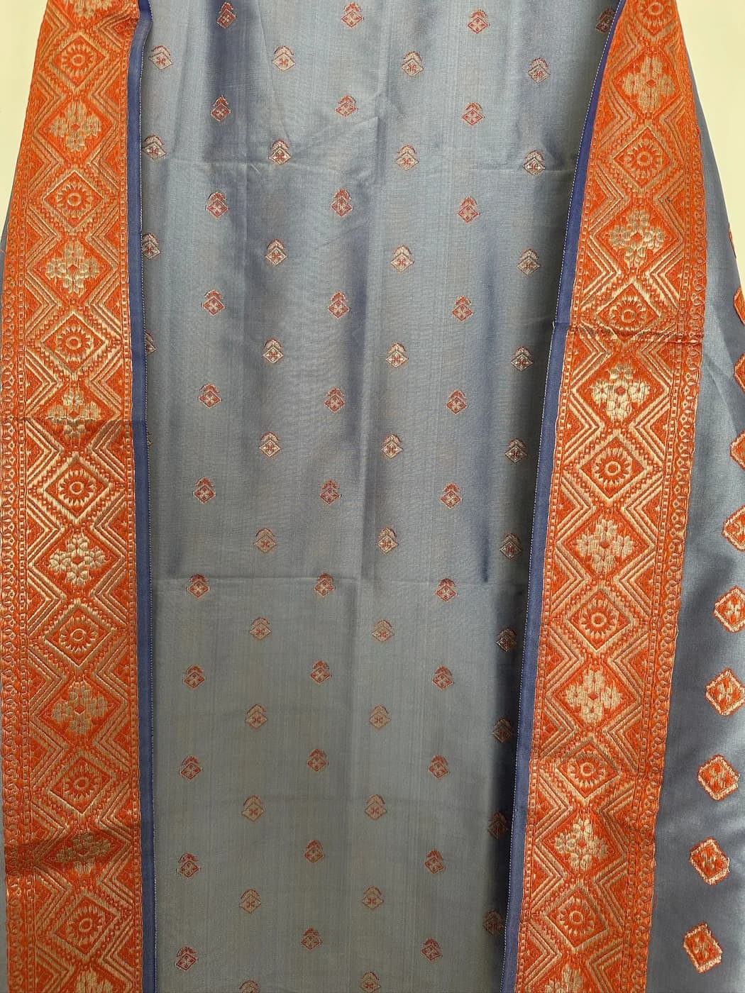 Slate Banarsi Border Suit — view 3 of 3